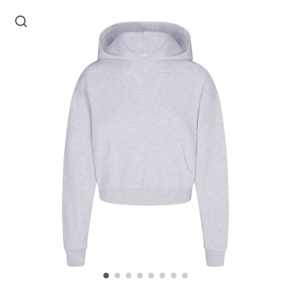 SKIMS cotton fleece hooded sweatshirt and joggers